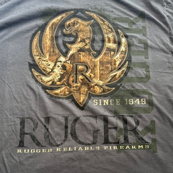 Ruger Gray Short Sleeve Crew Neck Tee - Picture 5 of 5